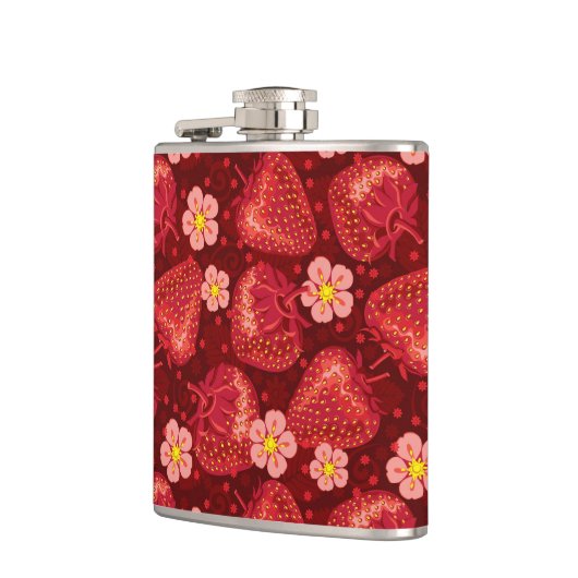 Erdbeermuster 2 2 flachmann (Links)