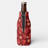 Erdbeermuster 2 2 flaschenkühler (Flasche Rückseite)