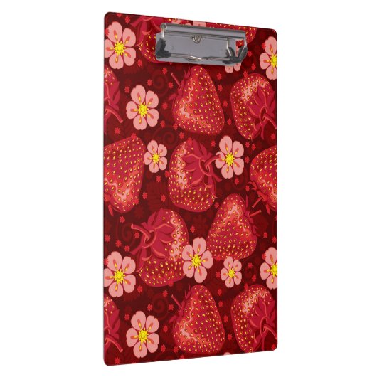 Erdbeermuster 2 2 klemmbrett (Rechts)