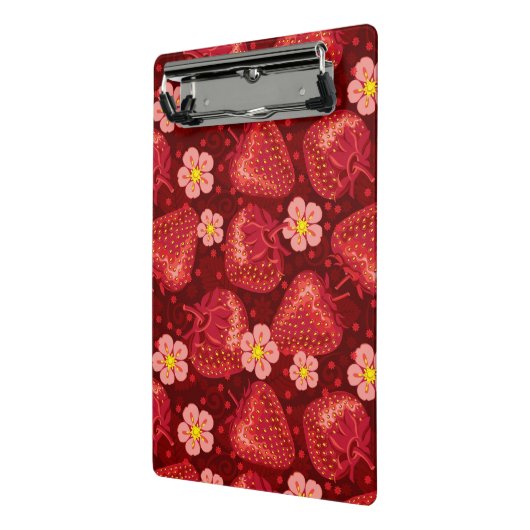 Erdbeermuster 2 2 mini klemmbrett (Gewinkelt2)