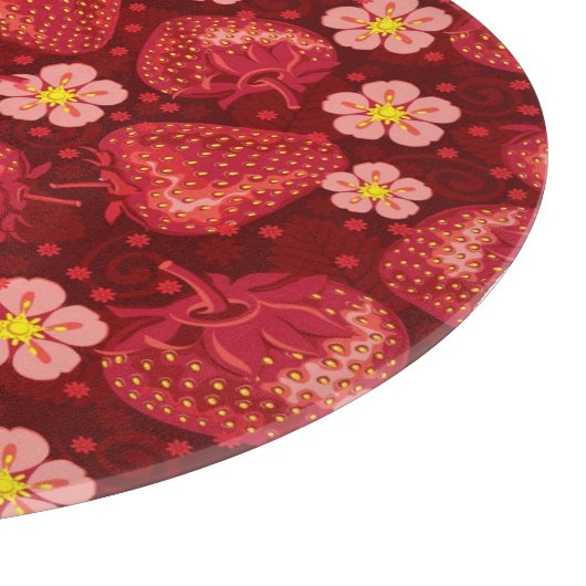 Erdbeermuster 2 2 schneidebrett (Ecke)