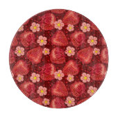 Erdbeermuster 2 2 schneidebrett (Vorderseite)