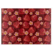 Erdbeermuster 2 2 schneidebrett (Vorderseite)