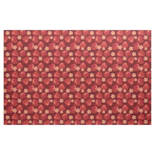 Erdbeermuster 2 2 stoff (Fat Quarter (45,7 x 55,9 cm))