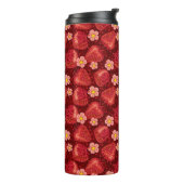 Erdbeermuster 2 2 thermosbecher (Nach links gedreht)