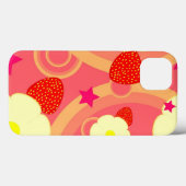 Erdbeermuster 2 Case-Mate iPhone hülle (Rückseite (Horizontal))