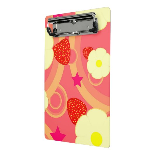 Erdbeermuster 2 mini klemmbrett (Gewinkelt2)