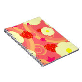 Erdbeermuster 2 notizblock (Rechte Seite)