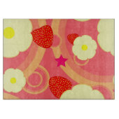 Erdbeermuster 2 schneidebrett (Vorderseite)