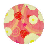 Erdbeermuster 2 schneidebrett (Vorderseite)