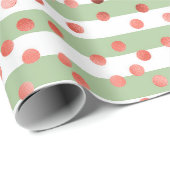 Erdbeermuster-Baby-Party  Geschenkpapier (Rolleneckpunkt)