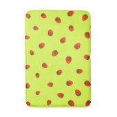 Erdbeermuster Badematte (Vorderseite Vertikal)