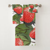 Erdbeermuster Badhandtuch Set (Insitu)