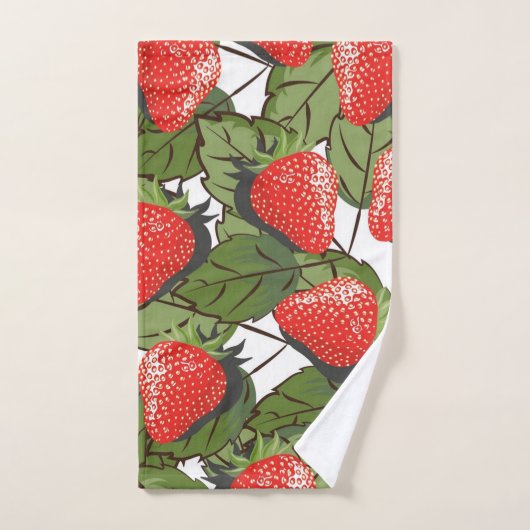 Erdbeermuster Badhandtuch Set (Handtuch)