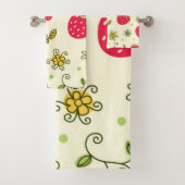 Erdbeermuster Badhandtuch Set (Insitu)