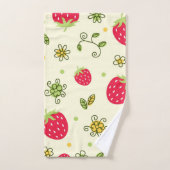 Erdbeermuster Badhandtuch Set (Handtuch)