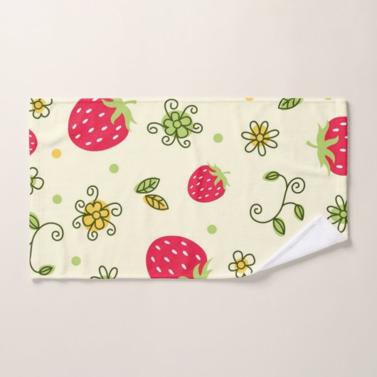 Erdbeermuster Badhandtuch Set (Handtuch)