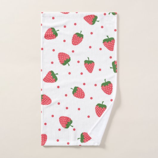 Erdbeermuster Badhandtuch Set (Handtuch)