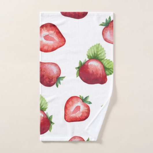 Erdbeermuster Badhandtuch Set (Handtuch)