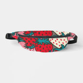 Erdbeermuster Bauchtasche (Vorderseite)