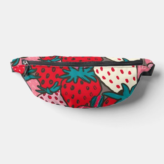 Erdbeermuster Bauchtasche (Ablage )