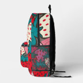 Erdbeermuster Bedruckter Rucksack (Rechts)