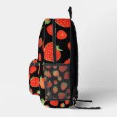 Erdbeermuster Bedruckter Rucksack (Rechts)