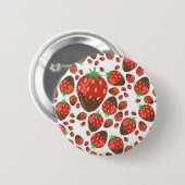 Erdbeermuster Button (Vorne & Hinten)