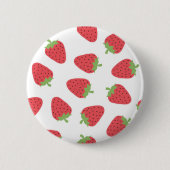 Erdbeermuster Button (Vorderseite)