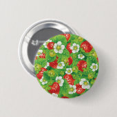 Erdbeermuster Button (Vorne & Hinten)