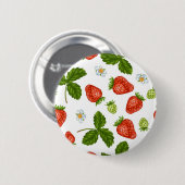 Erdbeermuster Button (Vorne & Hinten)