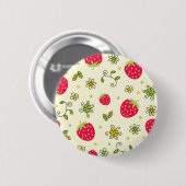 Erdbeermuster Button (Vorne & Hinten)