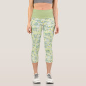 Erdbeermuster Capri Leggings (Vorderseite)