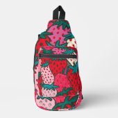 Erdbeermuster Crossbody Bag (Vorderseite)