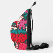 Erdbeermuster Crossbody Bag (Rechts)