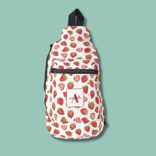 Erdbeermuster Crossbody Bag