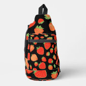 Erdbeermuster Crossbody Bag (Vorderseite)