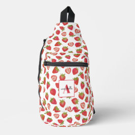 Erdbeermuster Crossbody Bag