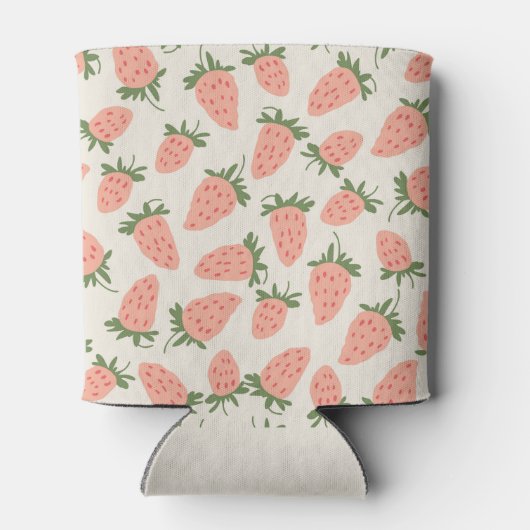 Erdbeermuster Dosenkühler (Rückseite)