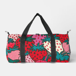 Erdbeermuster Duffle Bag