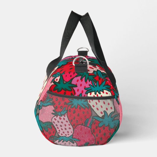 Erdbeermuster Duffle Bag (Rechts)