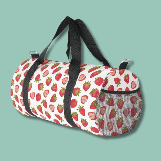 Erdbeermuster Duffle Bag