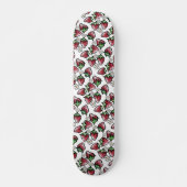 Erdbeermuster Erdbeeren für immer Skateboard (Vorne)