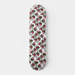Erdbeermuster Erdbeeren für immer Skateboard