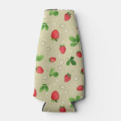 Erdbeermuster Flaschenkühler (Vorderseite)