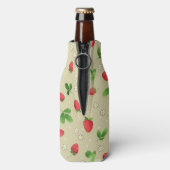 Erdbeermuster Flaschenkühler (Flasche Rückseite)