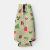 Erdbeermuster Flaschenkühler (Rückseite)