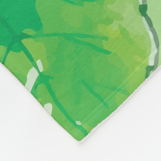 Erdbeermuster Fleecedecke (Ecke)