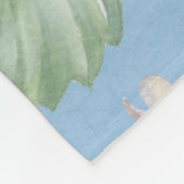 Erdbeermuster Fleecedecke (Ecke)