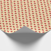 Erdbeermuster für den Obstsommer Geschenkpapier (Ecke)